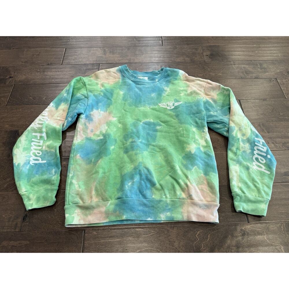 KFC Beyond Fried Chicken Mens Tie Dyed Promo Long Sleeve Sweatshirt Size M USA - Picture 2 of 10